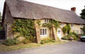 Cottage built of a mix of Inferior Oolite and Forest Marble