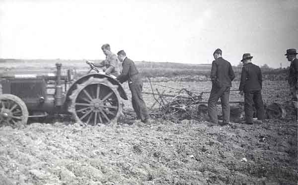 New tractor being put through its paces? 