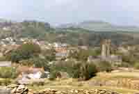 View of the village from the cliffs · 1990