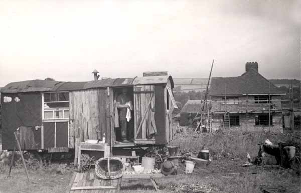 Building on Beach Road by the old Toll House c1935 