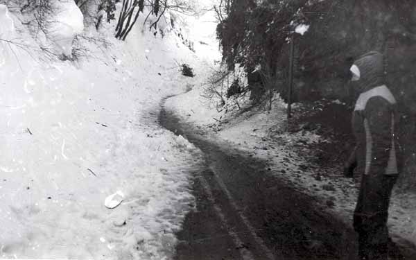 Shipton Lane was still blocked on 2nd February 