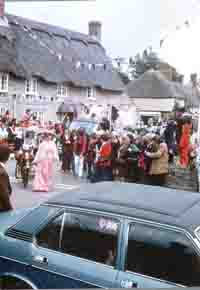 Procession moving from Mill Street into High Street