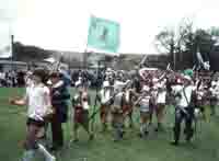 Procession of young soldiers