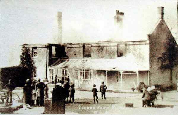 Cogden Farm after the fire