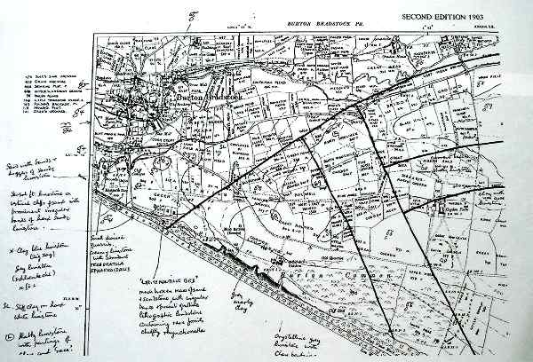 1903 map showing all fields with names