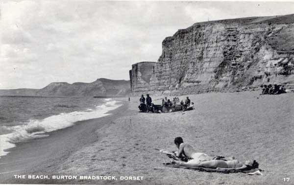 Sunbathers on the beach