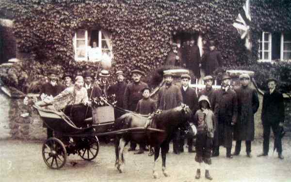 Celebration outside Shadrach House