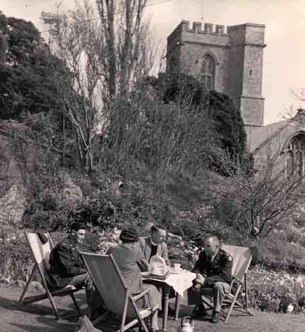 Tea with the Rector and his wife