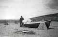 Jim Steele with the Lerritts before Beach Road was constructed c1935