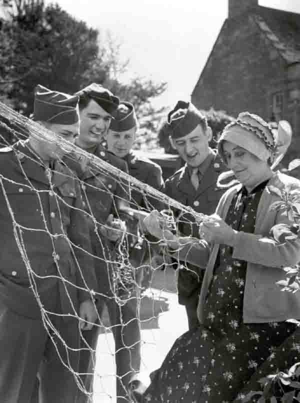 US Troops in an English Village