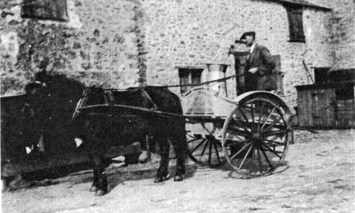 Edgar Hawkins on his farm - he was the brother of Douglas