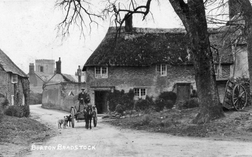 Grandfather Joe Hawkins delivering milk