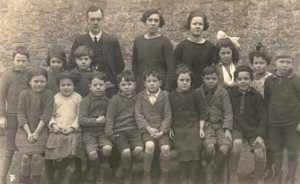 c1925 Mr Howarth (headmaster), Miss Edith Jeane & a student teacher