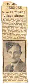 Press cutting of Lionel's capture