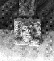 stone corbel with head