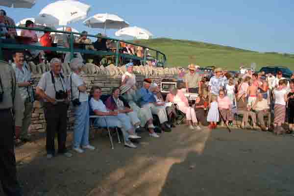 Taking a breather from the country dancing