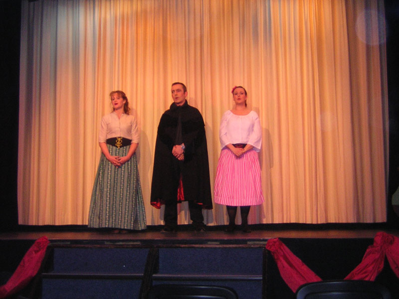 Louisa, Tim and Katy singing 