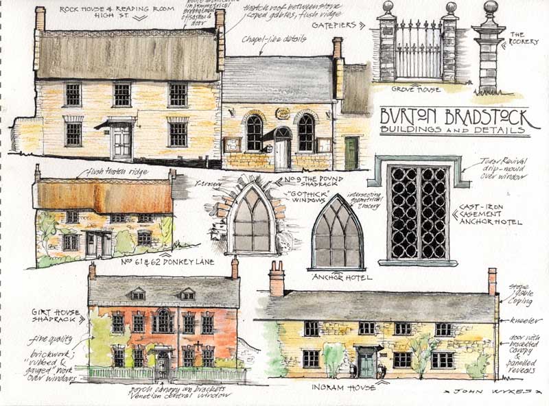 Burton Bradstock Conservation Drawing - John Wykes